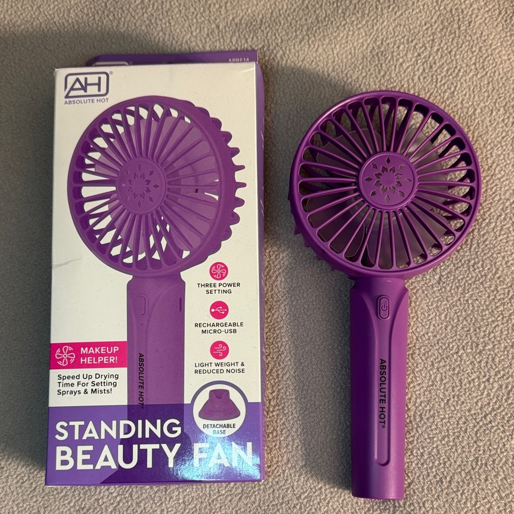 Absolute Hot Purple Standing Beauty Fan